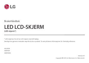 Bruksanvisning LG 40U990A-W LED-skjerm