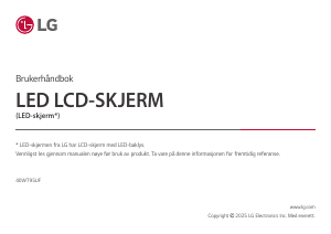 Bruksanvisning LG 40WT95UF-W LED-skjerm