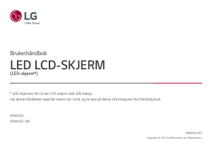 Bruksanvisning LG 49WL95C-WE LED-skjerm