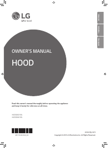 Mode d’emploi LG HCED3015D Hotte aspirante