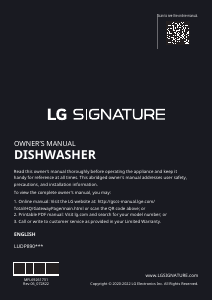 Bruksanvisning LG LUDP8908SN Diskmaskin