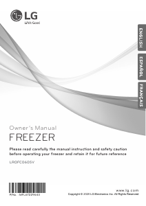 Manual de uso LG LROFC0605V Congelador