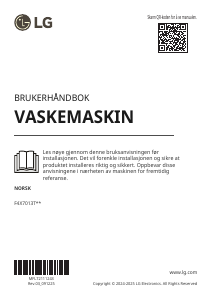 Bruksanvisning LG F4X7013TWS Vaskemaskin