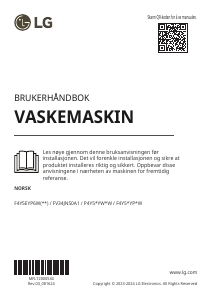 Bruksanvisning LG F4Y5RYP3W Vaskemaskin