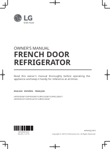 Mode d’emploi LG LRFXC2416D Réfrigérateur combiné
