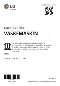 Bruksanvisning LG F4Y5RYW0WY Vaskemaskin