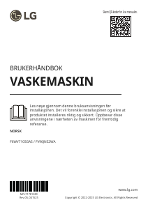 Bruksanvisning LG FV96JNS2WA Vaskemaskin