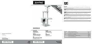 Manual Zoofari IAN 96390 Cat Tree