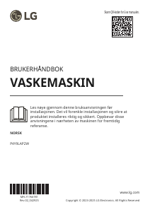 Bruksanvisning LG P4Y9LAP2W Vaskemaskin