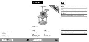 Bedienungsanleitung Zoofari IAN 102664 Kratzbaum