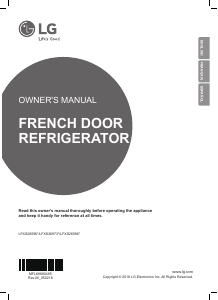 Mode d’emploi LG LFXS28596S Réfrigérateur combiné