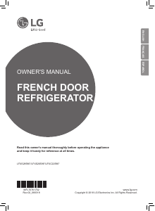 Mode d’emploi LG LFXC22596S Réfrigérateur combiné