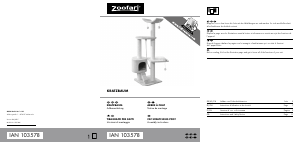 Handleiding Zoofari IAN 103578 Krabpaal