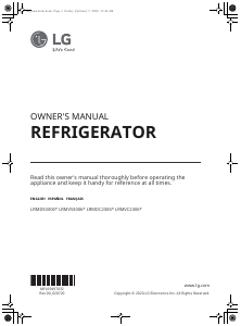 Mode d’emploi LG LRMDC2306S Réfrigérateur combiné