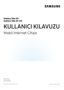 Kullanım kılavuzu Samsung SM-X230 Galaxy Tab A Tablet