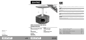 Manual de uso Zoofari IAN 271479 Árbol del gato