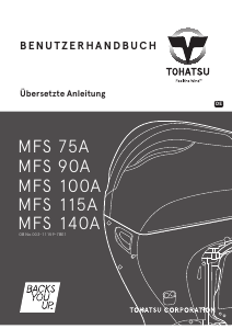 Bedienungsanleitung Tohatsu MFS 115A Aussenborder