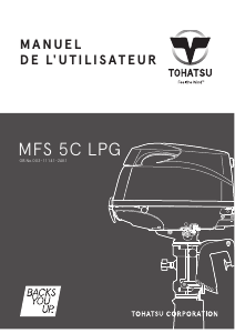 Mode d’emploi Tohatsu MFS 5C-LPG Moteur hors-bord