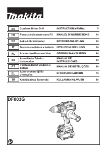 Kullanım kılavuzu Makita DF003G Matkap tornavida