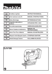 Manual Makita DJV186 Jigsaw