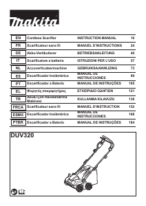 Kullanım kılavuzu Makita DUV320 Çim tırmığı