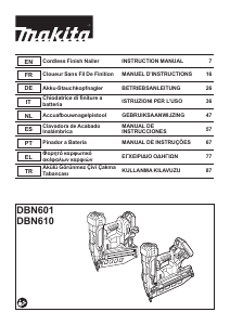 Manual Makita DBN610 Nail Gun