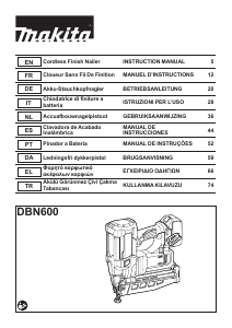 Manual Makita DBN600 Nail Gun