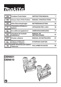 Manual Makita DBN601 Nail Gun