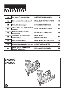 Manual Makita BN002G Nail Gun