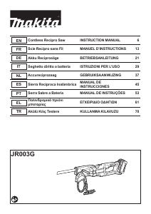 Bedienungsanleitung Makita JR003G Säbelsäge