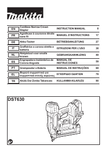 Manual Makita DST630 Agrafador eléctrico