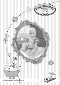 Manuale Zapf Creation Baby Annabell learns to swim Bambola