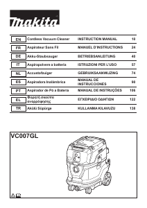 Manual de uso Makita VC007GL Aspirador
