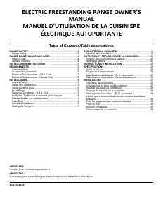 Mode d’emploi Maytag MER4800PZ Cuisinière