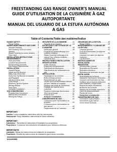 Mode d’emploi Maytag MFGS6030RB Cuisinière