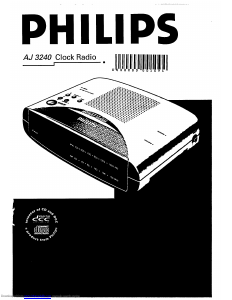 Manual Philips AJ3240 Alarm Clock Radio
