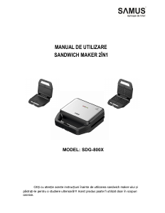 Manual Samus SDG-800X Grătar electric