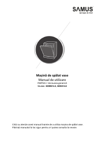 Manual Samus SDBX614.8 Maşină de spălat vase