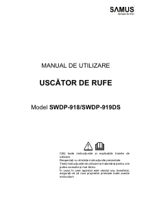 Manual Samus SWDP-919DS Uscător