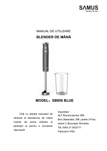 Manual Samus SB800 Blender de mână