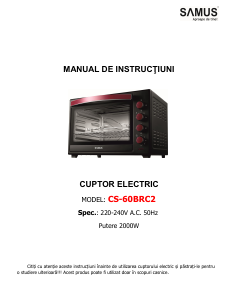 Manual Samus CS-60BRC2 Cuptor