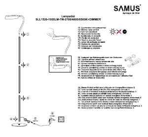Brugsanvisning Samus SLL1520-1000LM-7W-2700K Lampe