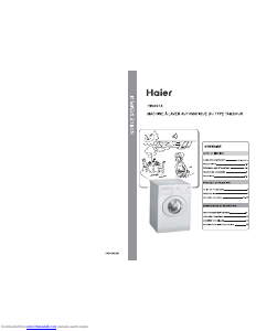 Mode d’emploi Haier HE600TX Lave-linge
