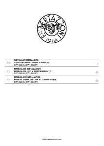 Manual de uso Bertazzoni DW18S2IPV Lavavajillas