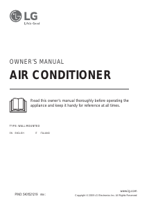 Manual LG F12MT Air Conditioner