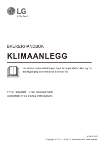 Bruksanvisning LG MT08AH Klimaanlegg