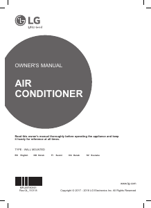 Handleiding LG P09MK Airconditioner