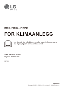 Bruksanvisning LG PM05SP Klimaanlegg
