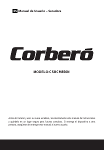 Handleiding Corberó CSBCM850N Wasdroger