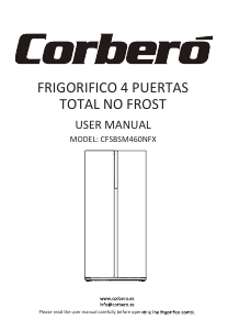 Manual de uso Corberó CFSBSM460NFX Frigorífico combinado